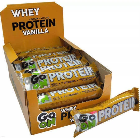 Go On Nutrition Протеиновые батончики с 20% белка и шоколадно-ванильным вкусом 24x50 гр.: цены и характеристики