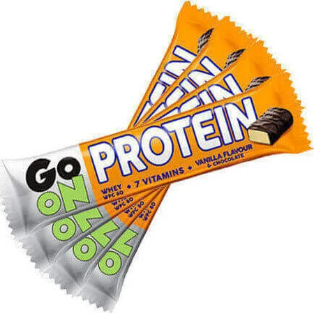 Go On Nutrition Протеиновые батончики с 20% белка и шоколадно-ванильным вкусом 24x50 гр.: цены и характеристики