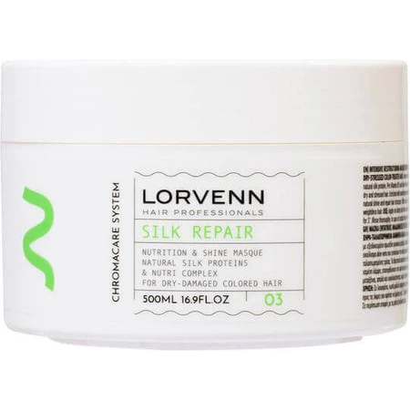 Lorvenn Silk Repair Питание и блеск Восстанавливающая маска для волос 500 мл: цены и характеристики