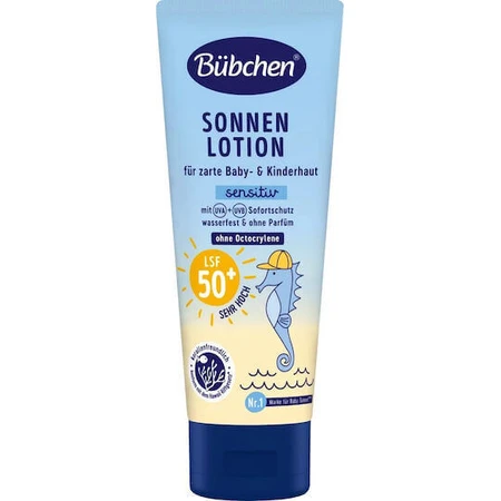 Bubchen Bubchen Водостойкий детский солнцезащитный крем-эмульсия SPF50 100 мл 1500009: цены и характеристики