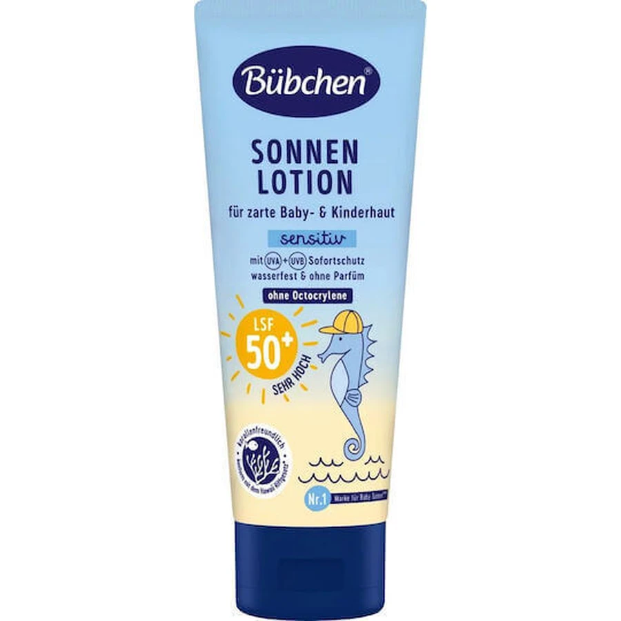 Bubchen Bubchen Водостойкий детский солнцезащитный крем-эмульсия SPF50 100 мл 1500009: цены и характеристики