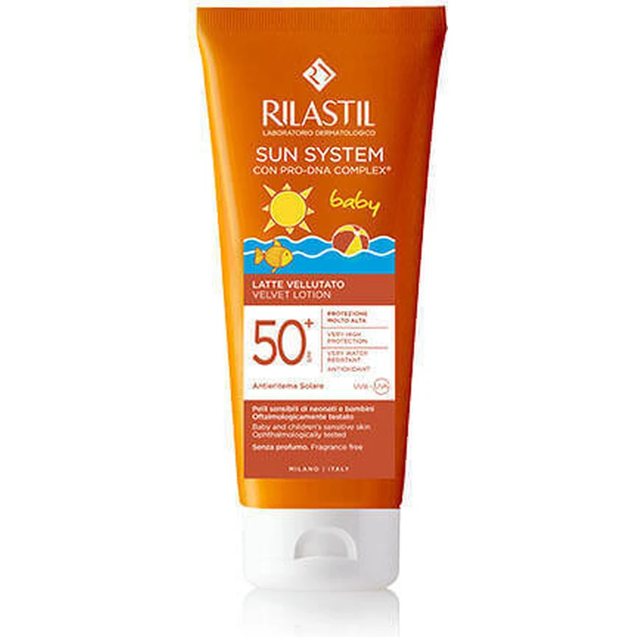 Rilastil Sun System Водостойкий детский солнцезащитный крем-эмульсия SPF50 200 мл: цены и характеристики