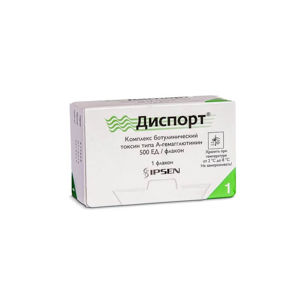 Диспорт пор. д/р-ра д/ин. 500 ЕД фл.: цены и характеристики