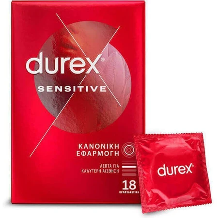 Durex Sensitive Prezervative Чутливий попередній консервант Durex Sensitive Prezervative 18шт: ціни та характеристики