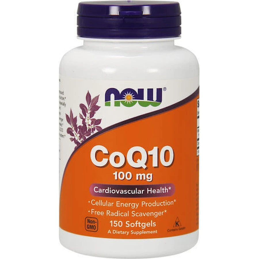 Now Foods CoQ10 без глютену 100 мг 150 м'яких гелів: ціни та характеристики