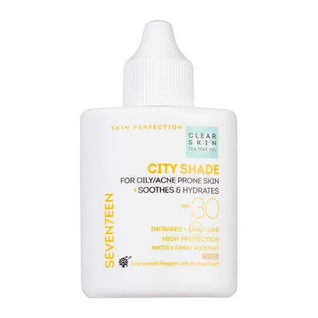 Сонцезахисний крем для обличчя Seventeen City Shade SPF30 з пігментом 35 мл: ціни та характеристики