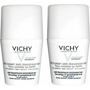Vichy Заспокійливий для чутливої та депілірованої шкіри Дезодорант 48 год Roll-On 2х50мл