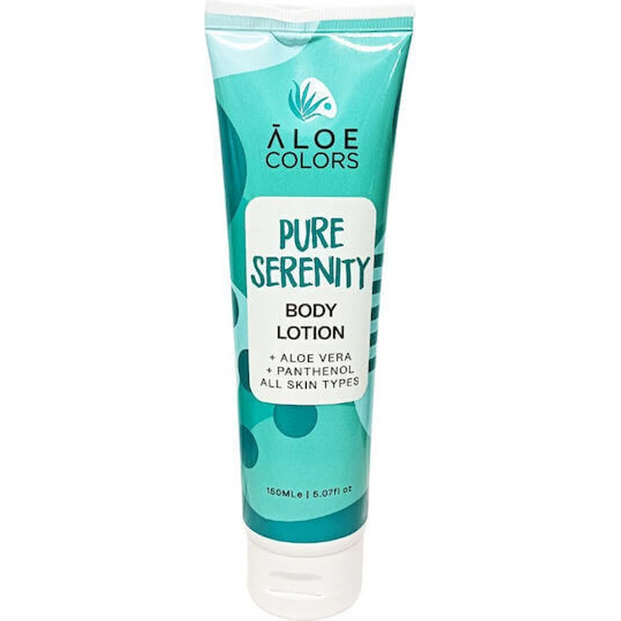 Aloe Colors Pure Serenity Увлажняющий восстанавливающий лосьон с алоэ вера и ароматом белого мускуса для чувствительной кожи 150 мл: цены и характеристики