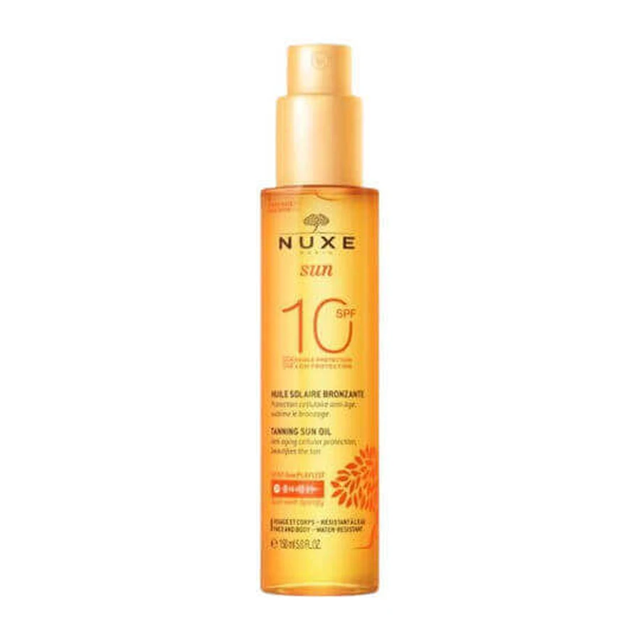 Nuxe Beach Oil Водостійка олія для захисту від сонця для обличчя та тіла SPF10 SPF10 в спреї 150 мл: ціни та характеристики