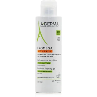 A-Derma Exomega Exomega Control Пом'якшувальний піноутворюючий гель для тіла, що підходить для атопічної шкіри 500 мл