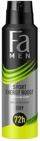 Fa Men Sport Sport Energy Boost Енергетичний дезодорант-спрей 72 год Дезодорант-спрей 150 мл