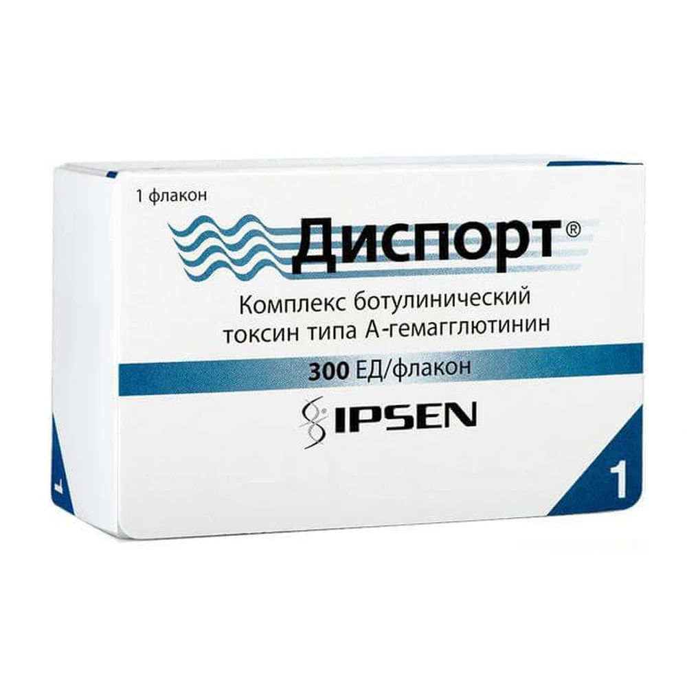 Диспорт пор. д/р-ра д/ин. 300 ЕД фл.: цены и характеристики