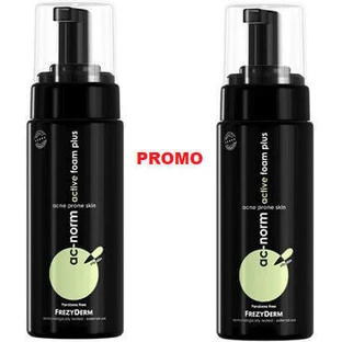 Пінка для шкіри обличчя Frezyderm AC-Norm Active Foam Plus схильної до акне, 2x150 мл
