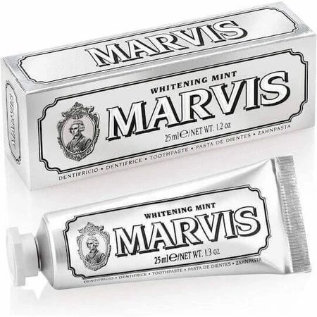 Marvis Отбеливающая мятная зубная паста 25 мл: цены и характеристики