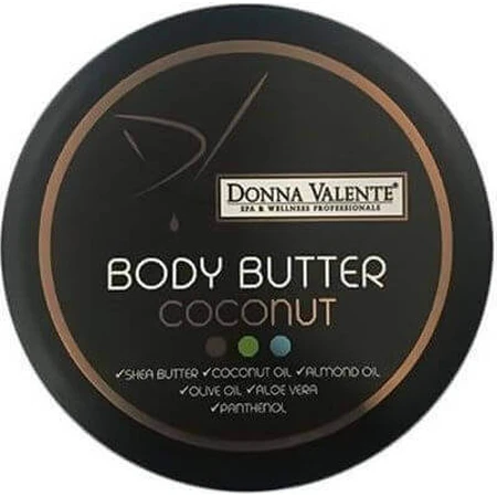 Donna Valente Shea Butter & Coconut Oil Увлажняющее масло для тела с ароматом кокоса для сухой/очень сухой кожи 200 мл: цены и характеристики