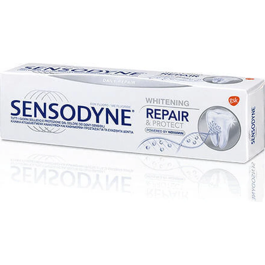 Зубна паста Sensodyne Whitening Repair & Protect для чутливих зубів та відбілювання 75мл: ціни та характеристики