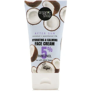 Organic Shop Кокосовый крем для лица после солнца с пантенолом 50 мл