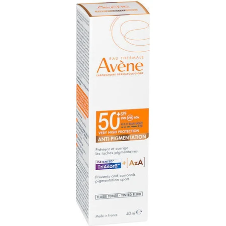 Eau Thermale Avène Fluide Тонирующий солнцезащитный крем для лица SPF50+ с пигментом 40 мл: цены и характеристики