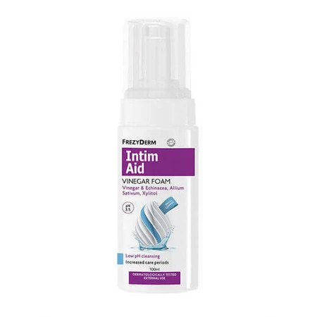 Frezyderm Intim Aid Intima Aid Vinegar Foam Інтимна спеціальна пінка з оцтом для чутливих ділянок, 100мл: ціни та характеристики