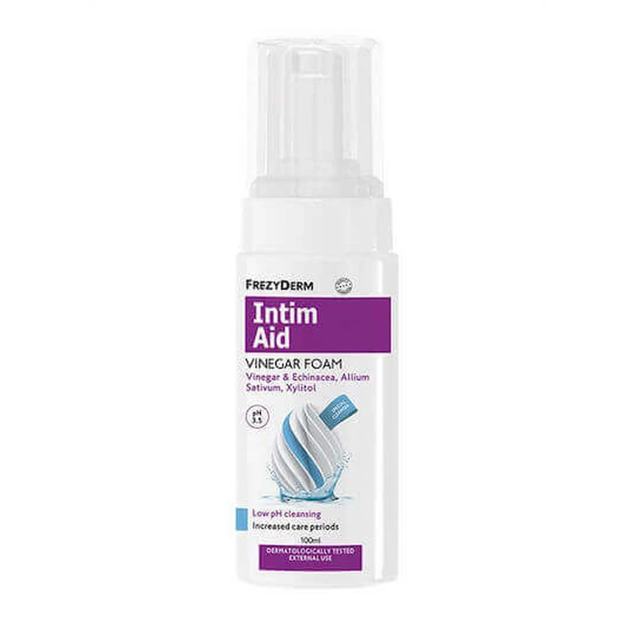 Frezyderm Intim Aid Intima Aid Vinegar Foam Інтимна спеціальна пінка з оцтом для чутливих ділянок, 100мл: ціни та характеристики
