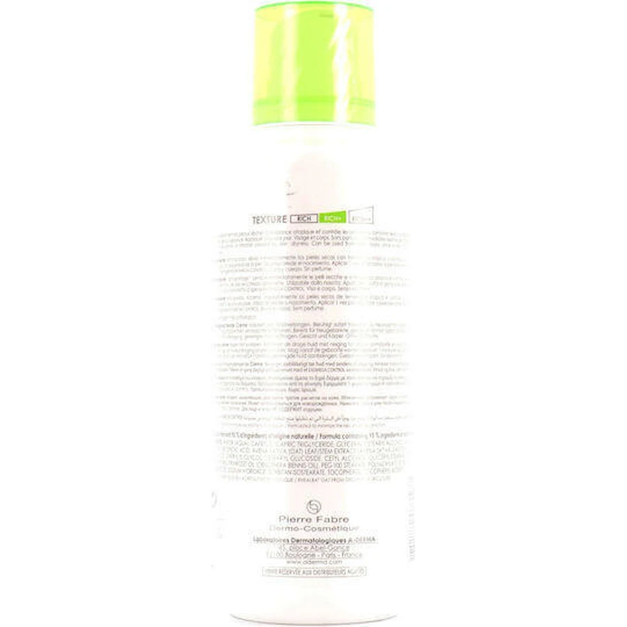 A-Derma Exomega Exomega Control Emollient Cream Зволожуючий регенеруючий крем для сухої/дуже сухої та чутливої шкіри 400мл: ціни та характеристики
