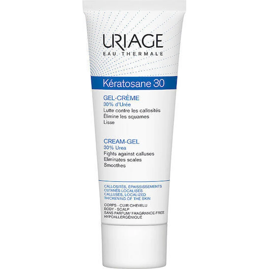 Uriage Eau Thermale Keratosane 30 Gel Creme Зволожуючий гель для тіла з сечовиною для сухої/дуже сухої та чутливої шкіри 75мл: ціни та характеристики