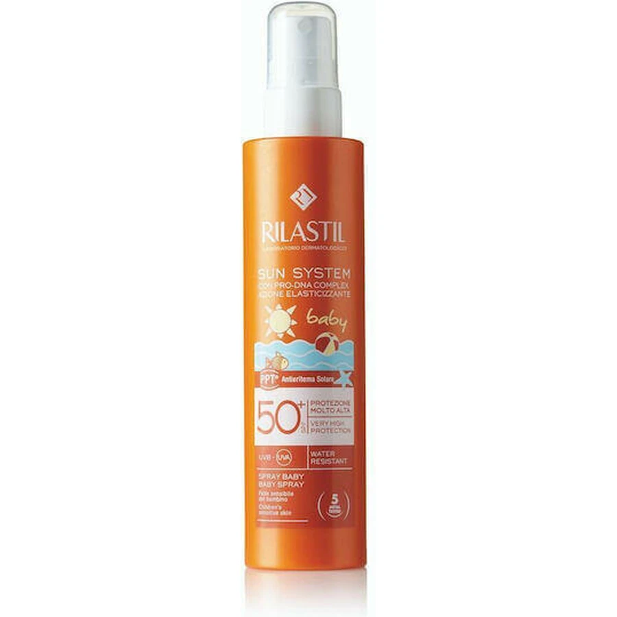 Rilastil Sun System Водостойкий детский солнцезащитный крем-спрей SPF50 200 мл: цены и характеристики