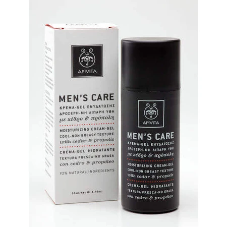 Apivita Men's Care Мужской 24-часовой увлажняющий гель для лица с алоэ вера и контролем себума 50 мл: цены и характеристики