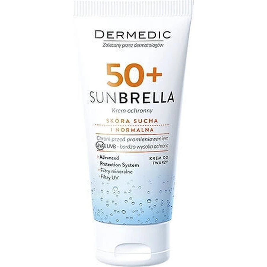 Сонцезахисний крем для тіла Dermedic Sunbrella SPF50 50г: ціни та характеристики