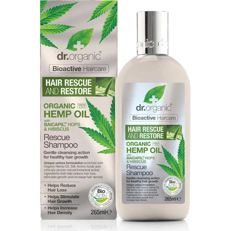 Dr.Organic Hemp Oil Rescue Hair Шампунь против выпадения волос для ломких волос 265 мл: цены и характеристики