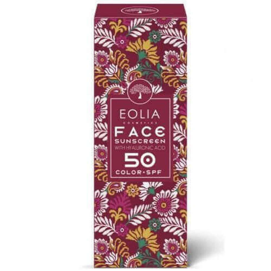 Eolia Cosmetics Солнцезащитный крем для лица SPF50 с цветом 50 мл: цены и характеристики