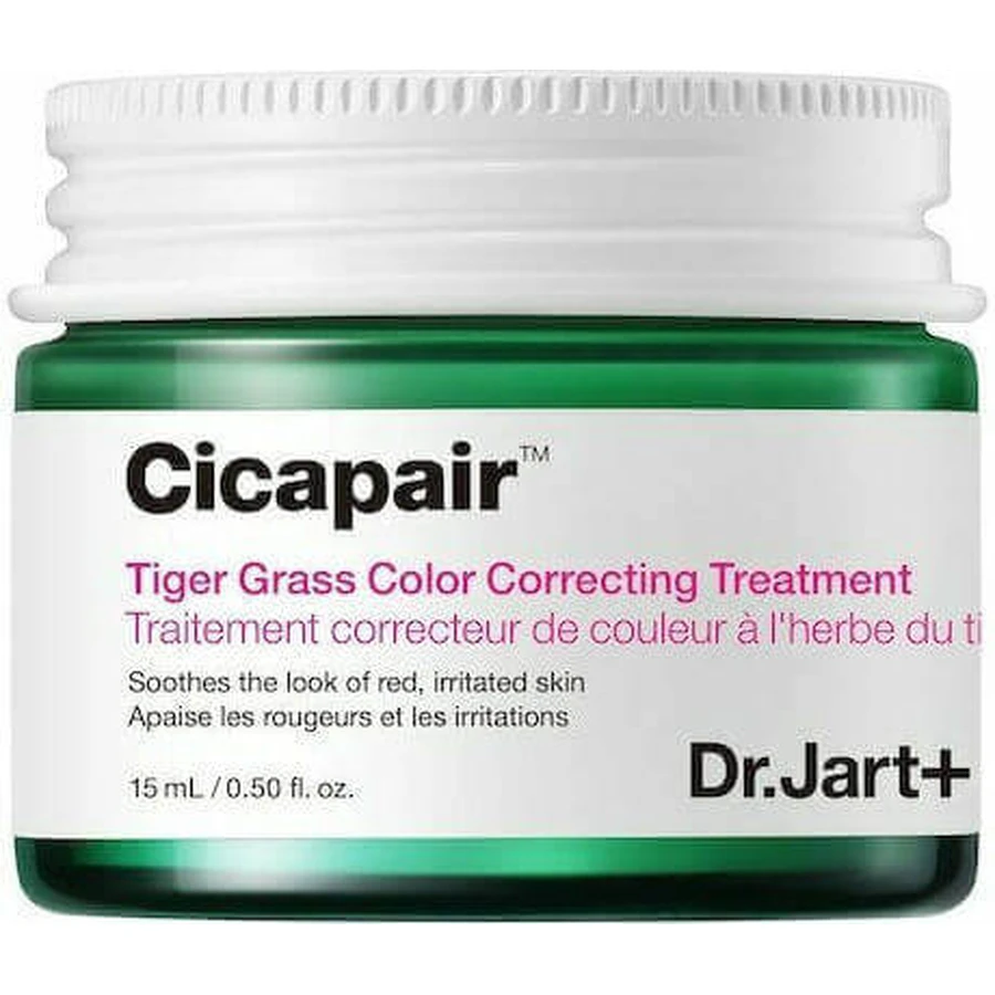 Dr. Jart+ Cicapair Tiger Grass Денний зволожуючий крем для обличчя SPF30 проти почервоніння з ніацинамідом та центеллою азіатською 15 мл: ціни та характеристики
