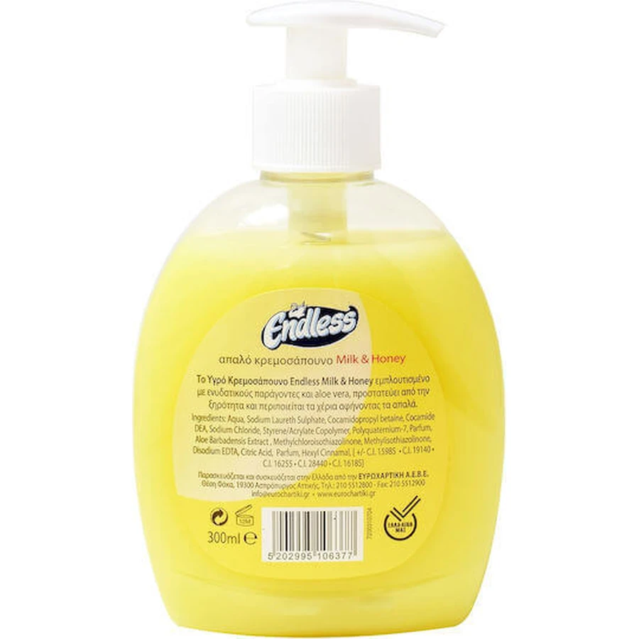 Endless Hand Soap Молочно-медове мило-крем для рук 300мл: ціни та характеристики