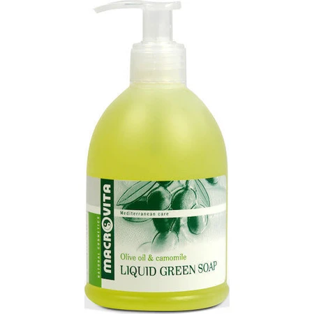 Жидкое зеленое мыло Macrovita с оливковым маслом и ромашкой Green Soap 300 мл: цены и характеристики