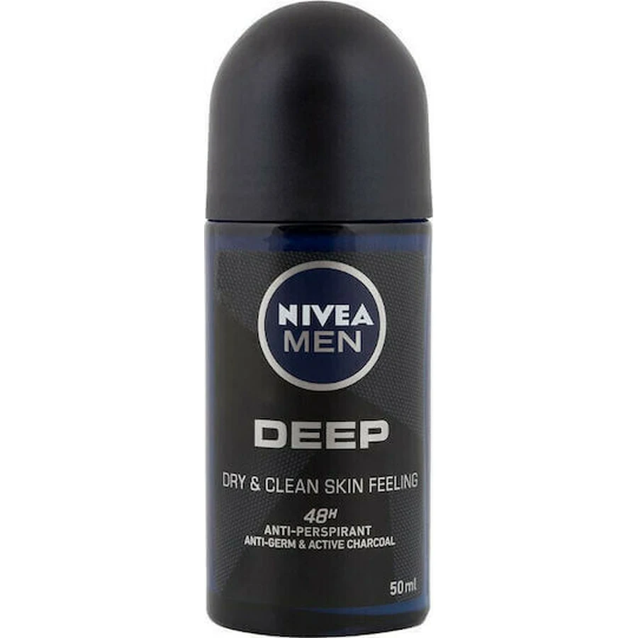 Nivea Чоловічий дезодорант-антиперспірант Nivea Men Deep Dry & Clean Feel дезодорант-спрей 48 год в рулоні 50мл: ціни та характеристики