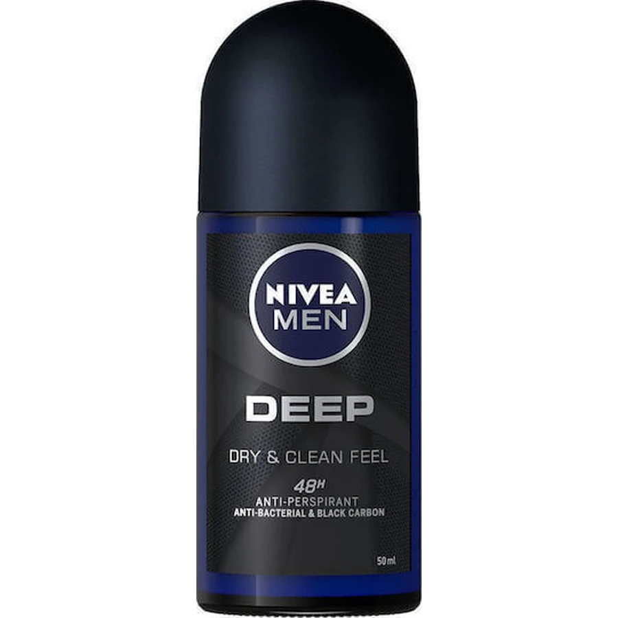 Nivea Чоловічий дезодорант-антиперспірант Nivea Men Deep Dry & Clean Feel дезодорант-спрей 48 год в рулоні 50мл: ціни та характеристики