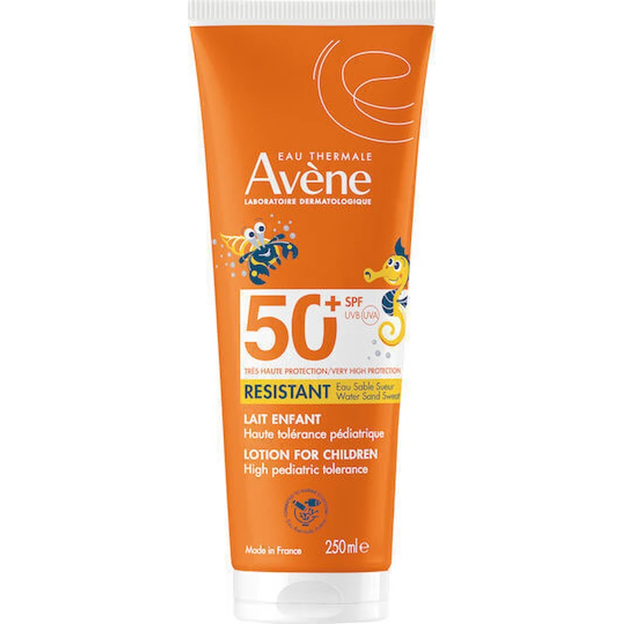 Водостійкий дитячий сонцезахисний крем-емульсія Eau Thermale Avene SPF50 250 мл: ціни та характеристики