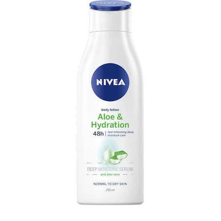 Nivea Aloe & Hydration Зволожуюча сироватка для тіла з алое вера для нормальної та сухої шкіри 250 мл: ціни та характеристики