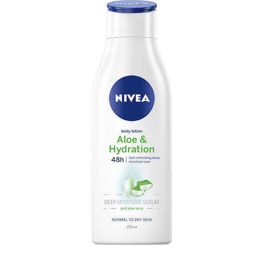 Nivea Aloe & Hydration Зволожуюча сироватка для тіла з алое вера для нормальної та сухої шкіри 250 мл: ціни та характеристики