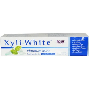 Now Foods Xyli White Зубна паста без фтору 181 мл