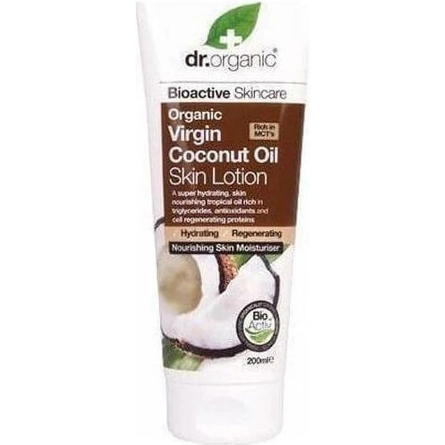 Dr.Organic Зволожуючий лосьйон для тіла з кокосовою олією з ароматом кокоса для всіх типів шкіри 200 мл: ціни та характеристики