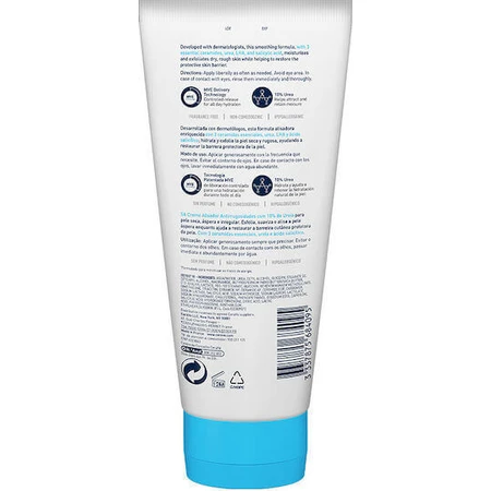 CeraVe SA Smoothing Cream Регенеруючий крем для тіла з сечовиною для сухої/дуже сухої шкіри 177гр: ціни та характеристики