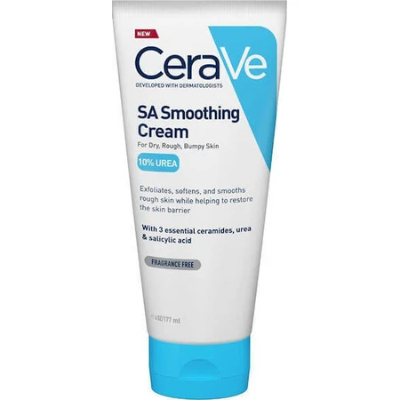 CeraVe SA Smoothing Cream Регенеруючий крем для тіла з сечовиною для сухої/дуже сухої шкіри 177гр: ціни та характеристики