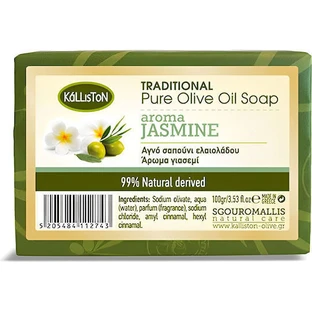 Kalliston Pure Olive Oil Soap Jasmine Body Soap Bar 100gr