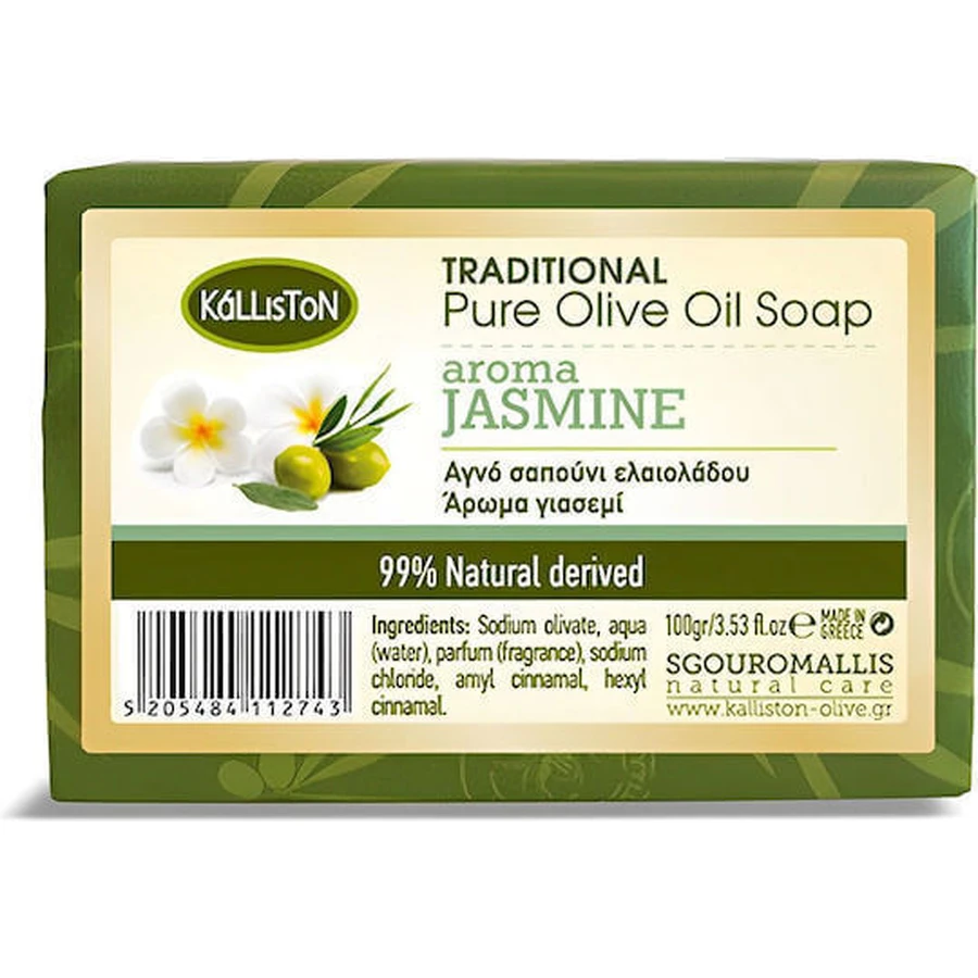 Kalliston Pure Olive Oil Soap Jasmine Body Soap Bar 100gr: цены и характеристики