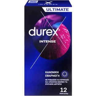 Презервативи Durex Intense Ribbed 12шт