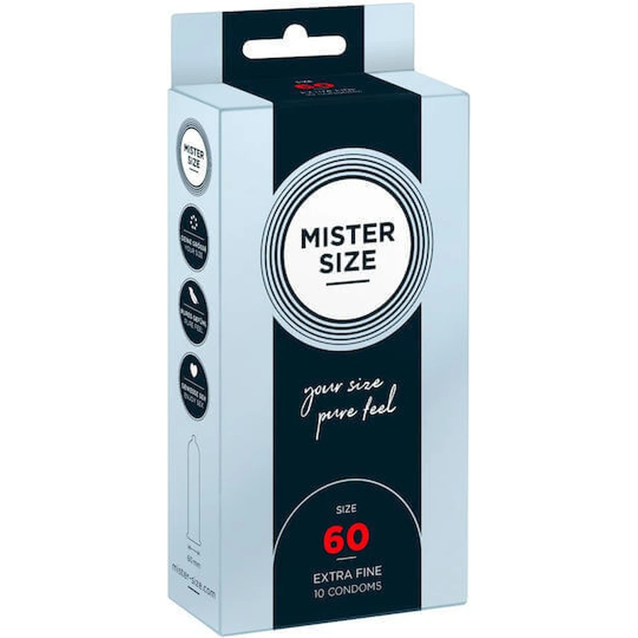 Mister Size Extra Fine Size 60мм Пресервант 10шт: ціни та характеристики