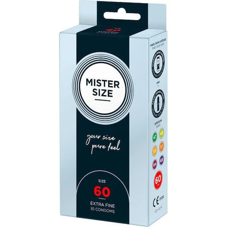 Mister Size Extra Fine Size 60мм Пресервант 10шт: ціни та характеристики