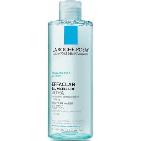 Міцелярна вода для зняття макіяжу з обличчя La Roche Posay Effaclar Ultra Micellar для шкіри, схильної до акне 400 мл: ціни та характеристики