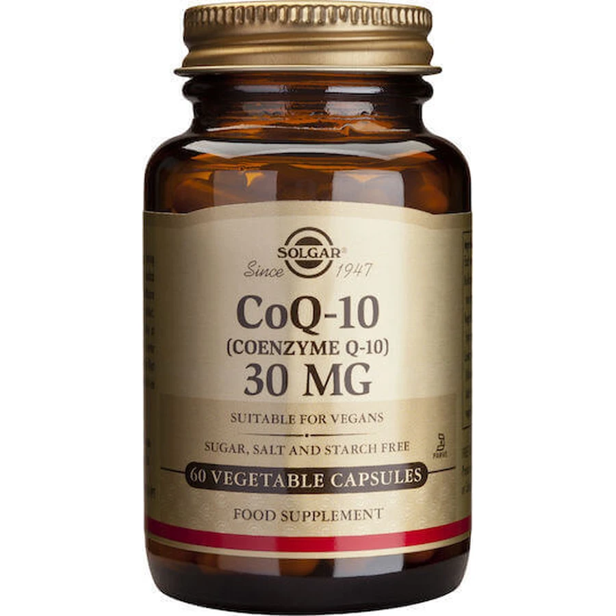 Solgar COQ-10 (Коэнзим Q-10) 30 мг 60 растительных капсул: цены и характеристики